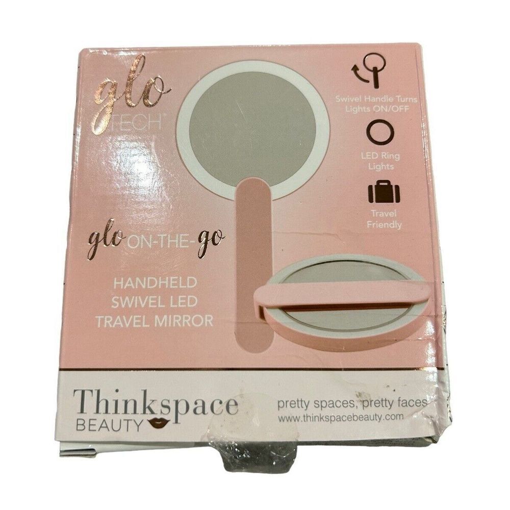 Glo Tech LED Compact Mirror Glo On The Go Travel